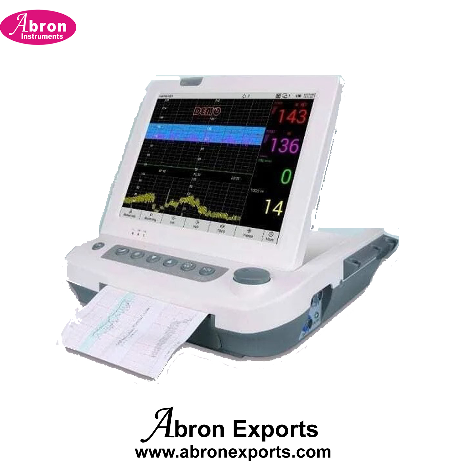 CTG Machine wireless fetal Monitor High End anesthesia workstation Hospital Cardiotocography printer Abron ABM-2280CT1 